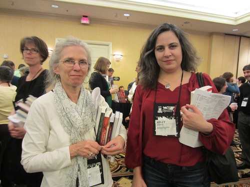 Booksellers Suzy Staubach and Kelly Justice